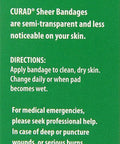 Curad Sheer Adhesive Bandages 4-Sided Seal Assorted Sizes Advanced Wound Care 80 Count Pack of 4