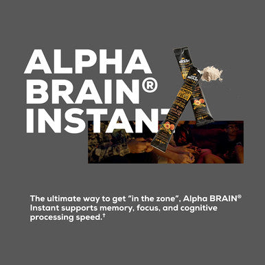 ONNIT Alpha Brain Instant Ruby Grapefruit Flavor Nootropic Brain Booster Memory Supplement Brain Support for Focus Energy Clarity Alpha GPC Choline Cats Claw LTheanine Bacopa 30ct