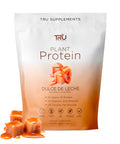 TRU Supplements Plant Based Protein Powder BCAA EAA 20g Vegan Brown Rice & Pea Protein 100 Calories 27 Vitamins No Artificial Flavors 25 Servings 25 Servings (Dulce De Leche)