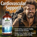 Nature'S Answer Liquid Omega-3 | Deep Sea Fish Oil with EPA/DHA Dietary Supplement | Cardiovascular Support | No Preservatives & Gluten- 16oz (Pack of 1)