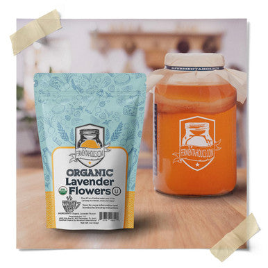 Fermentaholics Usda Organic Loose Leaf Lavender Petals Tea - Perfect For Kombucha Brewing