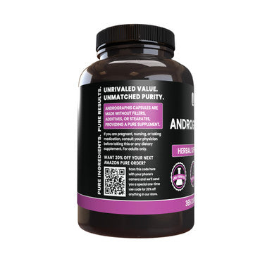PURE ORIGINAL INGREDIENTS Andrographis Paniculata, (365 Capsules) Always Pure, No Additives Or Fillers, Lab Verified