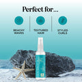 Volumizing Sea Salt Spray For Hair - Texturizing Beach Waves Spray & Hair Mist Curl Activator - Non Sticky Styling Beach Hair Spray For Men And Women With Nourishing Argan Oil And Sea Kelp Extract
