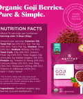 Navitas Organics Goji Berries Organic Non-GMO Sun-Dried Sulfite-Free