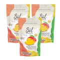 SOL SIMPLE Organic Dried Mango | 6oz Snack Pack (2 Bags Total) | One Ingredient | Vegan | Non-GMO | No Added Sugar | Fair Trade | Dried Fruit | Mango