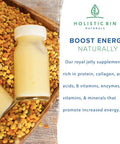 Holistic Bin Royal Jelly Powder 3X Concentration (25 Servings)| Rich in Proteins (Collagen), Amino s, Probiotics, Superfood