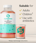 Symprove Strawberry and Raspberry 4 Week Pack Daily Essential Gut Health Supplement Probiotic Drink with Live Bacteria Vegan 4x500ml
