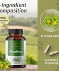Herbamama Rhodiola Rosea Capsules â€“ Natural Menopause Supplements For Women â€“ 1000Mg Rhodiola Rosea Root Powder Per Serving For Women'S Relaxation Support â€“ Vegan Non-Gmo â€“ 50-Day Supply