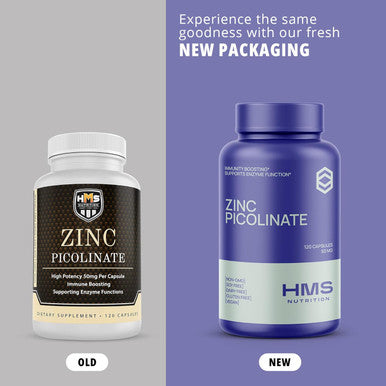 Zinc Picolinate 50Mg Vegan Capsules - Highly Absorbable (Chelated) Immune Support Supplement For Men And Women -120 Capules, 4 Month Supply