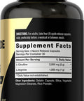 Carlyle Nitric Oxide Supplement 3000mg | 120 Capsules | Pre Workout with L-Arginine & L-Citrulline | Non-GMO Gluten