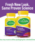 Culturelle Daily Probiotic Gummies for Men and Women Probiotic Prebiotic with Vitamin C Boost Digestive Immune Support Gluten Free NonGMO Mixed Berry Flavor 52 Count