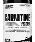 Nutrex Research Lipo-6 L Carnitine 1000Mg Pure L-Carnitine Tartrate Supports Fat Metabolism Energy Stimulant Free Weight Management Supplement Keto Friendly 120 Capsules