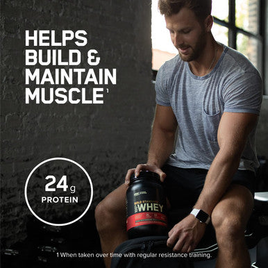 Optimum Nutrition (On) Gold Standard 100% Whey Protein Powder For Muscle Support & Recovery Primary Source Whey Protein Isolate Vanilla Ice Cream 10 Lbs