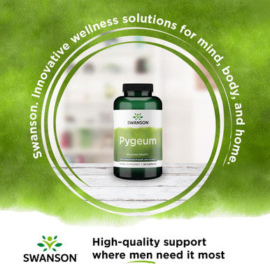 Swanson Pygeum - 120 Capsules 400 mg Each - Herbal Supplement for Male Prostate Health Bladder and Urinary Tract Support (2 Pack)