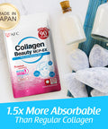 AFC Japan Collagen Beauty MCP-EX with Marine Collagen Peptide, 1.5X Better Absorption Than Other Collagen, for Anti-Aging, Skin, Hair, Nails, Bone and Joints, for Women & Men, 90 Days Supply
