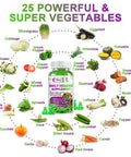 Alliwise Sugar-Free Fruits And Veggies Original Gummies Supplement, Multi-Vitamins & Minerals In Gummies, Natural Fruits And Vegetables Supplement, Immunity & Antioxidant & Energy Supplements For Women & Men