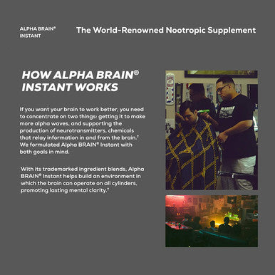 ONNIT Alpha Brain Instant Peach Flavor Nootropic Brain Booster Memory Supplement Brain Support for Focus Energy Clarity Alpha GPC Choline Cats Claw LTheanine Bacopa 30 Serving Tub