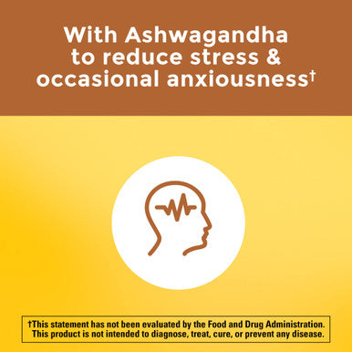 Nature Made Multi + Ashwagandha Multivitamin For Daily Stress Relief Support One Per Day Multivitamin 60 Capsules