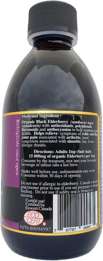 Purvita - Organic Elderberry for Immune System Support, All-Natural Vegan & GMO Free, High in Quecertin, Antioxidants and Polyphenols