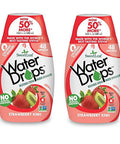 Sweetleaf Water Drops - Strawberry Kiwi Water Enhancer Sugar Sweet Leaf Stevia Water Flavoring Drops 1.62 Oz Ea (Pack of 2)