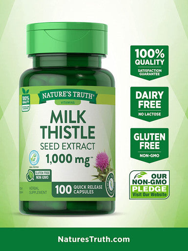Nature's Truth Milk Thistle Seed Extract 1000 mg, 100 Count