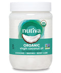 Nutiva Organic, Cold-Pressed, Unrefined, Virgin Coconut Oil from Fresh, non-GMO, Sustainably Farmed Coconuts, 15-ounce