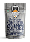 Fermentaholics 1 Gallon Jun Kombucha Starter Kit - Includes Usda Organic Jun Scoby & Starter Tea + Ingredients To Start Brewing Your Own Jun Tea Jar Not Included