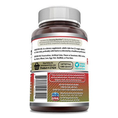Amazing Formulas Red Yeast Rice Complex Supplement | 1570 Mg Per Serving | 120 Veggie Capsules | Non-Gmo | Gluten-Free | Made In Usa