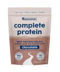 NativePath Complete Beef Protein Powder Isolate ÃƒÂ¢Ã¢â€šÂ¬Ã¢â‚¬Å“ Grass-Fed Pasture-Raised Dairy & Lactose Free Gluten Free Zero Sugar MCTs & Amino Acids ÃƒÂ¢Ã¢â€šÂ¬Ã¢â‚¬Å“ 20g Protein Chocolate Flavor 30 Servings