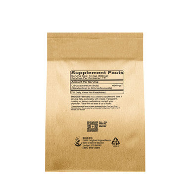 PURE ORIGINAL INGREDIENTS Hesperidin Powder (4 Oz) Citrus Aurantium Fruit Peel Bioflavonoid