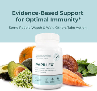 Dietary Supplement Tablets By Papillex - All Natural Immune Support - Immunity Defense - Best Immune System Booster - Organic 60 Capsules Bottle (Single Bottle)