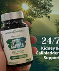 Mother Nature Organics Superfoods for Organic Living Stone Breaker Chanca Piedra Capsules, Dissolve Kidney & Gallbladder, Detoxify Urinary Tract, Flush Impurities, Kidney Support With Celery Seed Extract - 60 Veg Capsules