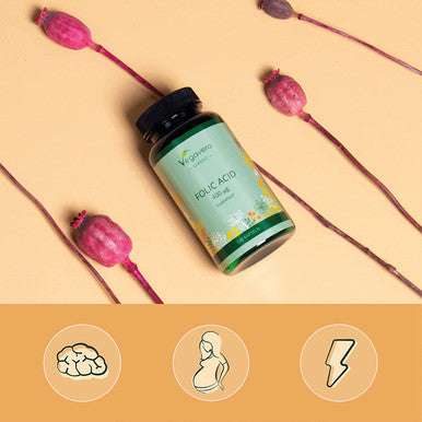 Methyl Folate VegaveroÃƒâ€šÃ‚Â® 400mcg | Natural Folic Acid Tablet Alternative | NO Additives | Vitamin B9 QuatrefolicÃƒâ€šÃ‚Â® (5-MTHF) Pregnancy, Preconception, Maternal Tissue Growth, 120 Vegan Capsules