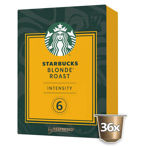 Starbucks by Nespresso Coffee ESPRESSO ROAST (Caramelly Notes Dark Roast) 30 Pods Capsules 3 Sleeve
