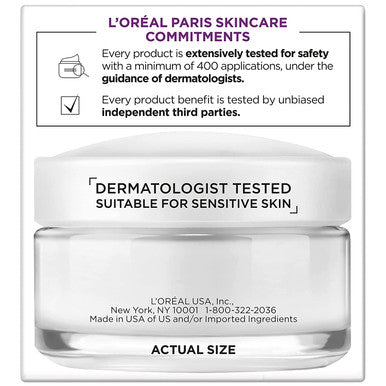 L'Oreal Paris Skincare Wrinkle Expert 55+ Anti-Aging Face Moisturizer with Calcium Non-Greasy Suitable for Sensitive Skin 1.7 fl; oz.