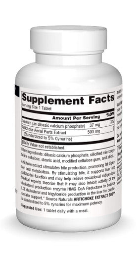 Source s Artichoke Extract 500 Tablet, 45 Count