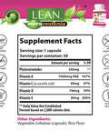 LEAN Nutraceuticals PhyGLOW Phytoceramides Ceramide Supplement with Multivitamins A, C, D, E - Skin Care Hydration Restoring Pills, Super Vegan Anti-Aging Wrinkle Support for Women and Men 30 Capsules
