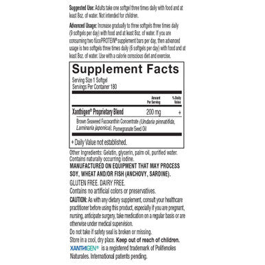 Garden of Life Fucoxanthin Supplements - Fucothin Diet Pill For Weight Loss 180 Count