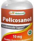 Best Naturals Policosanol 10 mg 120 Capsules