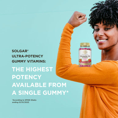 Solgar Vitamin D3 Gummies For Adults 5 000Iu Ultra Potency Vitamin Immune System Support For Women & Men - Tasty Strawberry Flavor Gluten & Gelatin Free Gummy 2 Month Supply 60 Servings 2G Sugar