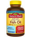 Nature Made Burp Less Omega 3 Fish Oil 1200 mg 120 Softgels