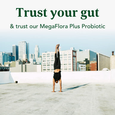MegaFood Megaflora Probiotic Plus - Probiotics For Women And Men - 50 Billion Cfus & 14 Strains - Probiotics For Digestive Health & Immune Support - Vegan - Made Without 9 Food Allergens - 30 Caps