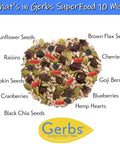Gerbs Superfood Snack Mix 4 lbs. | Raw Seeds & Unsulfured Sweetened Dried Fruit, Resealable Bag | 5 Sweet-Tart Fruits Meets 5 Crunchy Seeds | Top 14 Allergen-Free