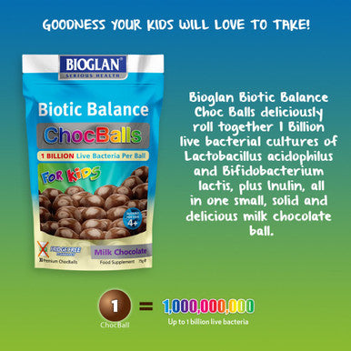 Bioglan Biotic Balance Milk ChocBalls, Pack of 30