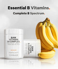 Codeage Raw Vitamin B-Complex Supplement - Essential B Vitamins with Probiotics Digestive Enzymes Fruits & Vegetables - 2-Month Supply - Methylfolate - Biotin - Vitamin B12 - Non-GMO - 60 Capsules