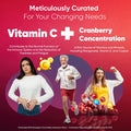 Weightworld Cranberry Capsules High Strength 50000mg per 2 Capsules - 180 Vegan Capsules with Vitamin C - Alternative to Cranberry Tablets - Easy to Swallow - Concentrated Cranberry Supplements for Women & Men