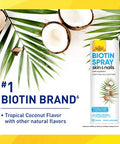 Country Life Biotin Spray 2Mg/2 000Mcg - Tropical Coconut Flavor - May Help Support Healthy Hair Skin And Nails - B Vitamins - Keratin - Easy Absorption