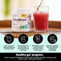 Colonbroom Psyllium Husk Powder (Strawberry) - Colon Cleanse For Bloating Relief & Gut Health - Colon Broom Fiber Powder Drink - Vegan, Gluten , Non-Gmo Fiber Powder Supplement, 60 Servings