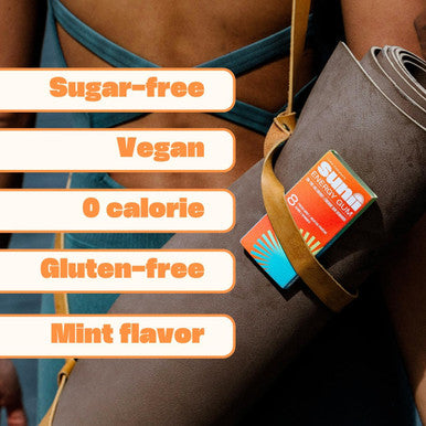Sunii Energy Gum - Boost In 5 Minutes, 100Mg Caffeine, Stay Alert For Workouts, Study, Work & Travel, 5 Calories, Sugar-& Gluten-Free. Ideal Alternative To Energy Drinks (3 Packs)