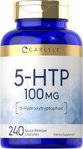 Carlyle 5HTP | 100mg | 240 Capsules | 5 Hydroxtryptophan | Non-GMO & Gluten Supplement